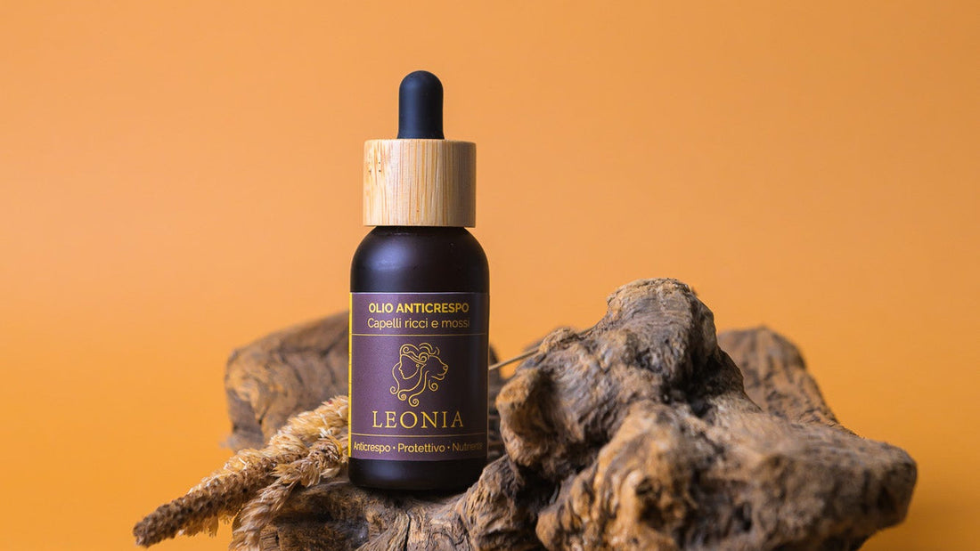 Olio Anticrespo e protettivo LEONIA per capelli ricci e mossi